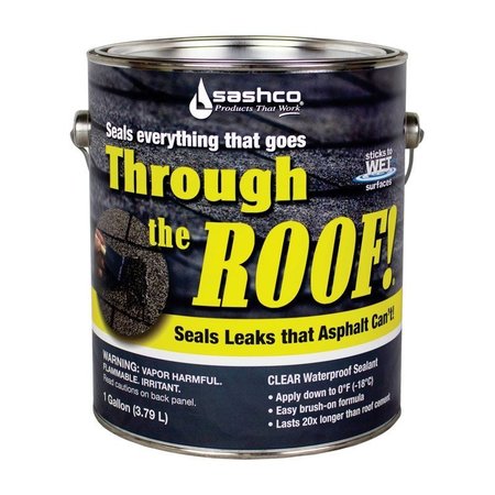 Sashco  No Clear Elastomeric Roof Sealant 1 gal -  THROUGH THE ROOF, 14024